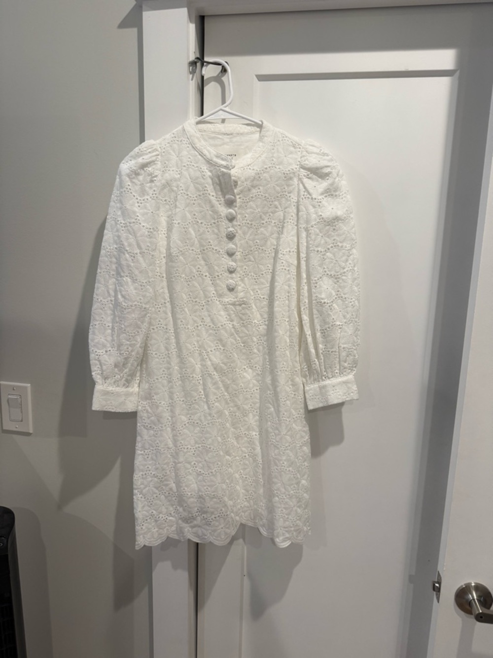 Tuckernuck, Pomander Place White Eyelet Button Front Dress